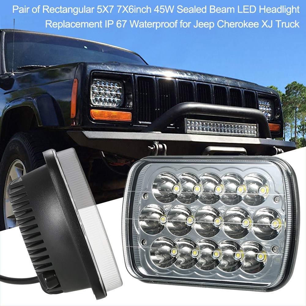 Rectangular 5x7 Led Headlights Application