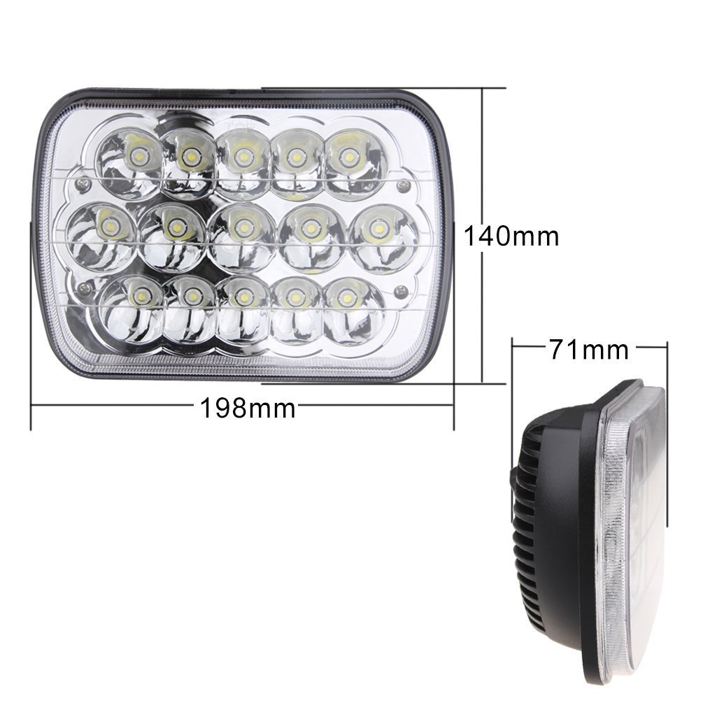 Rectangular 5x7 Led Headlights