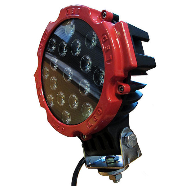 red 6 inch round led offroad lights
