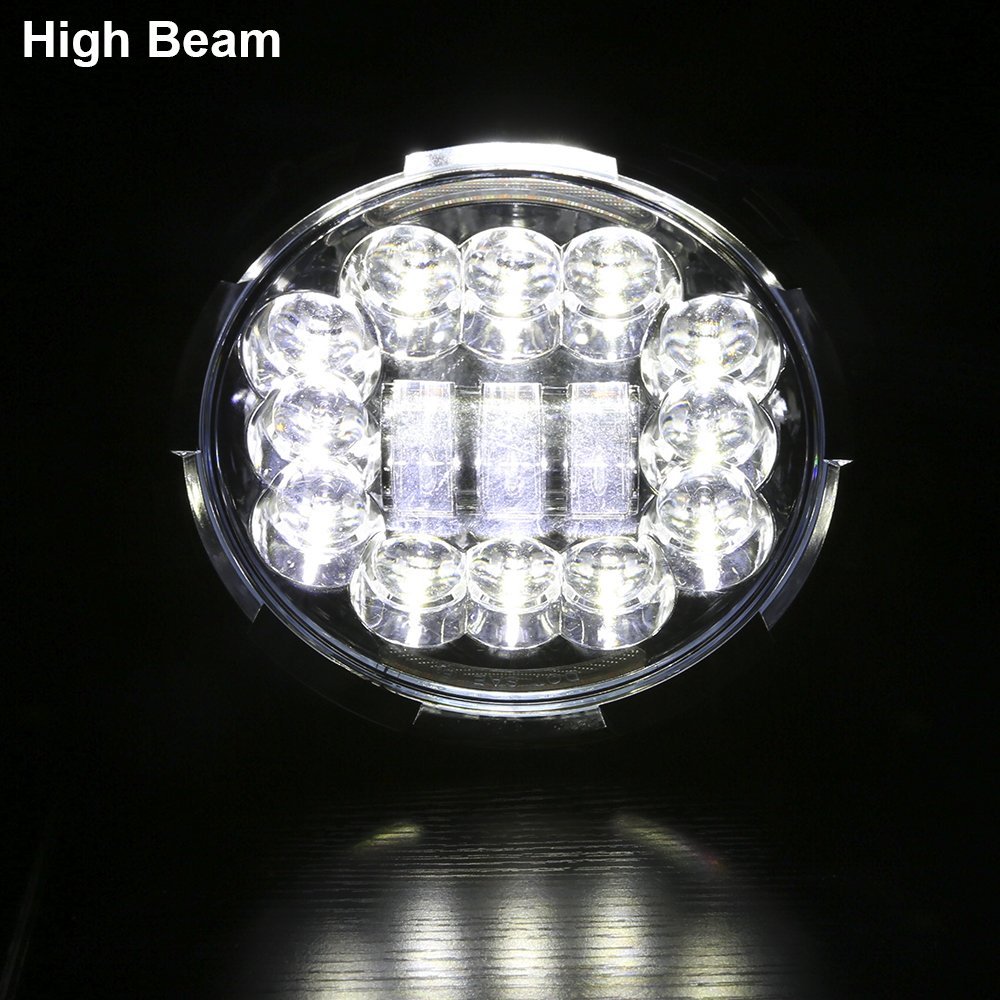 7'' Led Headlights para sa Jeep Wrangler JK TJ LJ High Beam