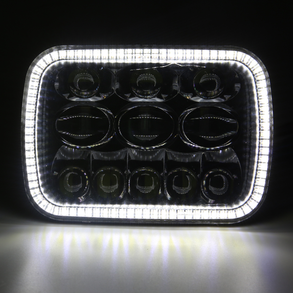 DRL bilan 5x7 Led faralar