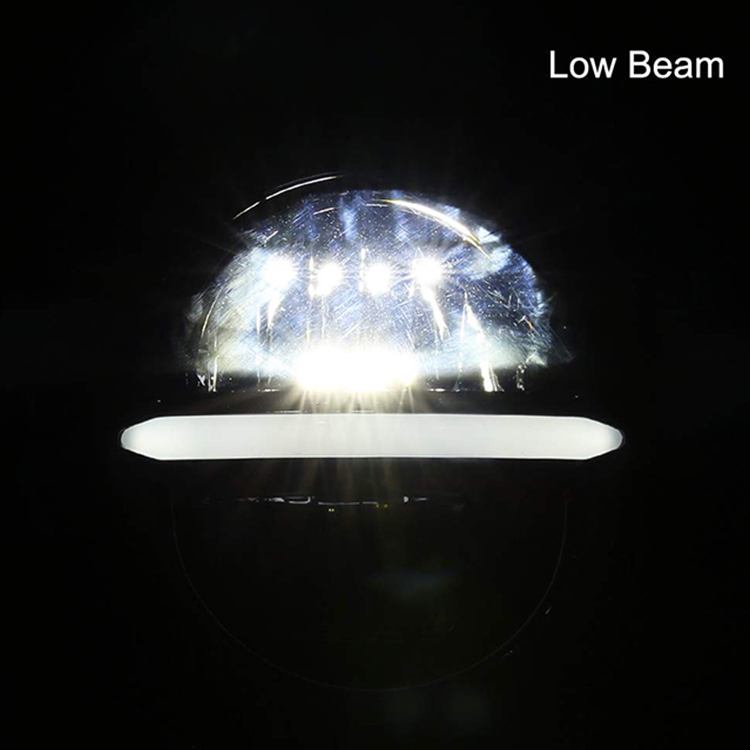 Lampu depan led bulat 7 inci low beam