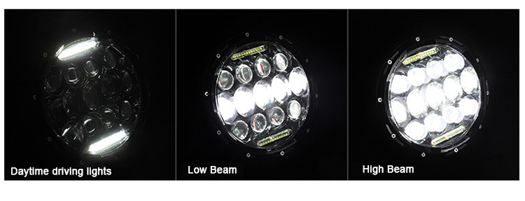 7 faros LED para Jeep Wrangler