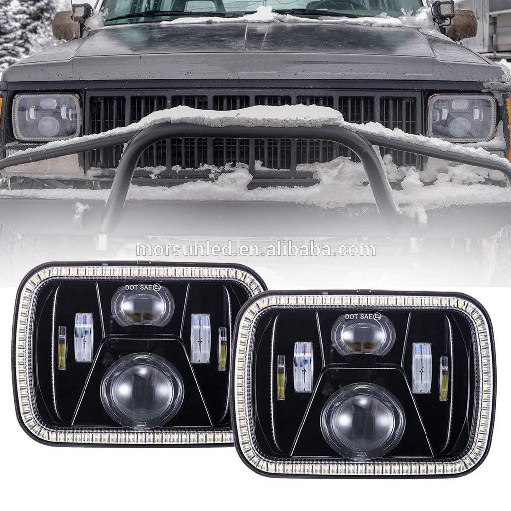 5x7 Led Headlights for Jeep Cherokee xj / GMC Application