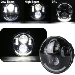 5.75 Inch 45W LED Round Motorcycle Headlight Hi / Lo Beam 5 3/4