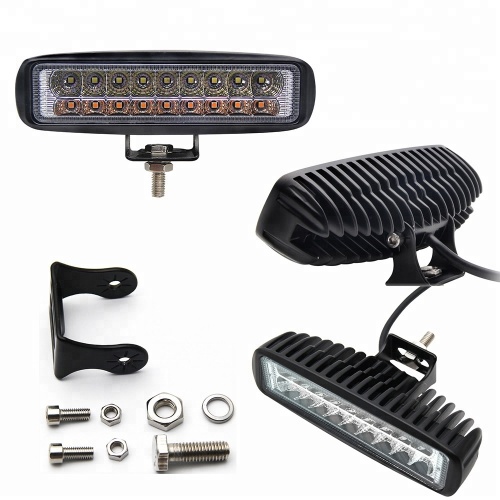 White/yellow led light bar works light car lighting