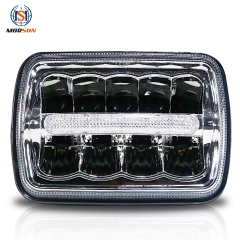 Labajibbaaran 5x7 '' inch Led nalka hore ee Jeep YJ Cherokee XJ Qalabka nalka nalka ee baabuurta