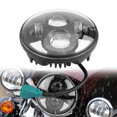 5.75 pouces LED halo de phare anneau blanc DRL Angel Eye pour moto Sportster Touring