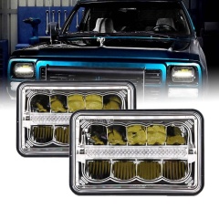 faróis led para peterbilt / chevy 4x6 polegadas faróis led para veículos de caminhão Peças de automóveis