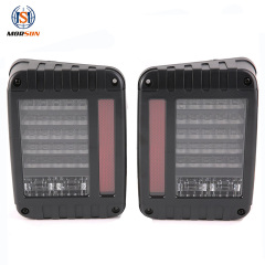 Pour Jeep Wrangler 2007+ véhicules feu arrière led version américaine/européenne feu arrière système d'éclairage automatique de voiture