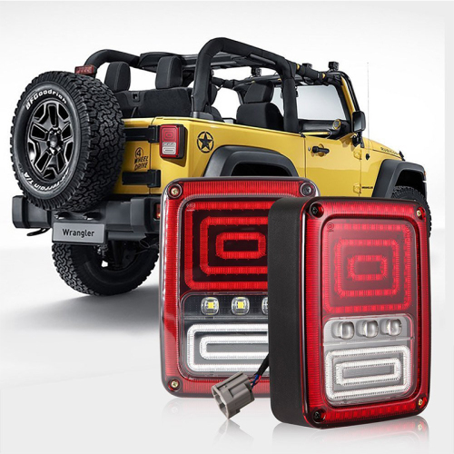 Smoked LED Tail Lights Brake Light Back Up Lights Daytime Running Lamps DRL