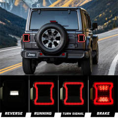 Lâmpada traseira de led para sistema de iluminação automática wrangler jl