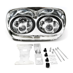 2019 5.75 "humantong dalawahang headlight para sa Road Glide 5 3/4 pulgada h4 na humantong projector headlight para sa mga harleys-davidson