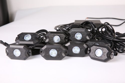 Morsun APP control 2" RGB mini LED rock light for jeep offroad multi color led rock light 9W Off Road LED Rock Light for UTV ATV