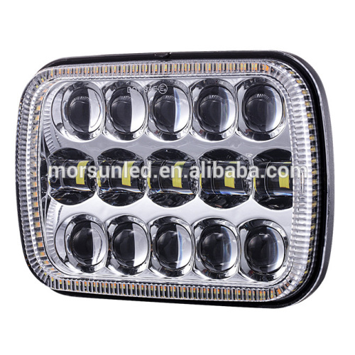 5x7 inch led headlight for GMC/Chevrolet headlamp with halo for jeep