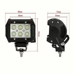 Offroad LED Mwenje bhaa 18W yakatungamira mwenje webasa