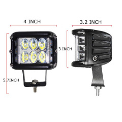 Carré 60W CREE CHIP LED TRAVAIL LGIHTS POUR SUV Offroad 4WD