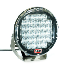 9英寸LED越野工作燈96W黑色/紅色圓形四輪驅動保險槓LED越野工作燈