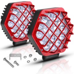 16LEDs 4 انچ ایل ای ڈی ورکنگ لائٹ کار ڈرائیونگ ورک لائٹ