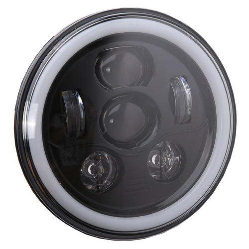 New Function RGB 7" Led Headlight Remote Control Multi-colors With Turn Signal Light For Jeep And Harley