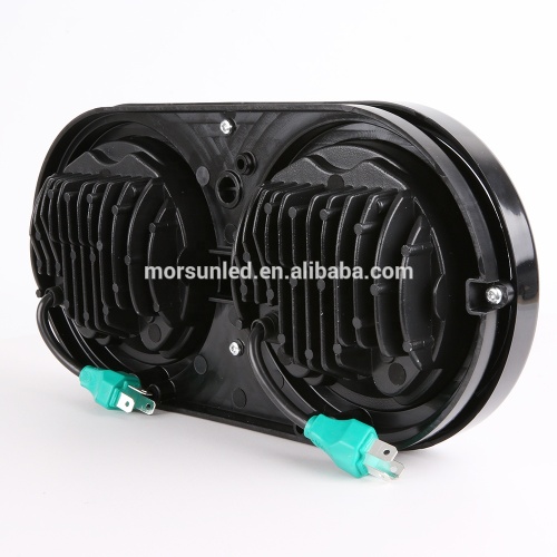 Morsun Hot selling 5.75'' double headlight h4 led motorcycle headlight for Harleys road glide headlight