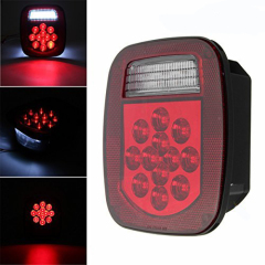 LED Réckliicht Kombinatioun Fuer / Brems / Turn / Reversing Tail Light fir Jeep YJ JK