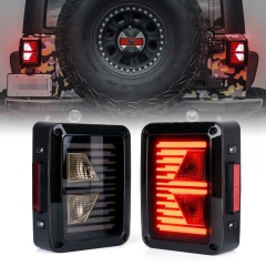 Hugis arrow na led reversing lamp smoked lens tail light para sa jeep jk 2007-2015 taillight