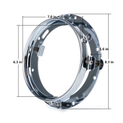 Halterung für 7 Zoll Scheinwerfer rund Zierring Für Harley Motorrad