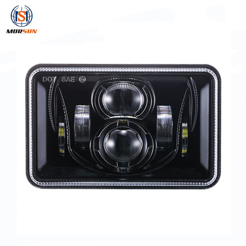 Rectangle 4x6 truck led headlights with hi lo beam DOT SAE approved
