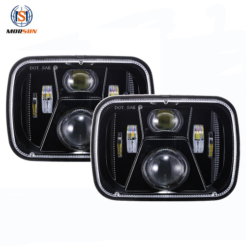 Square 5x7 headlights 1995 jeep cherokee led headlights 95 Jeep Cherokee XJ led headlights