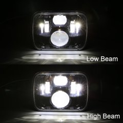 Square 5x7 headlights 1995 jeep cherokee led headlights 95 Jeep Cherokee XJ led headlights