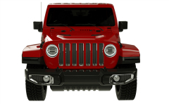 Daya tinggi 108w 7 inci jeep wrangler lampu depan proyektor halo