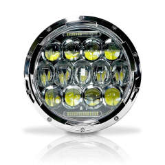 7 phares de haute qualité avec DRL pour Hummer H1 H2 noir Chrom Option 7 phare pour Jeep Wrangler JK TJ pour Harley