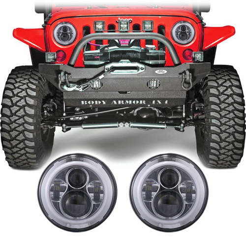 7" Round best led headlights for jeep wrangler jk 2 Door and Unlimited JK 4 Door 2007~2016