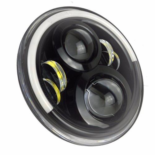 72W 7 inch Half Halo Led Headlights for Jeep Wrangler TJ 1997-2006 with High Low Beam DRL Turn Signal
