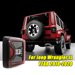 Morsun Baru Kedatangan Led Tail Lights untuk Jeep Wrangler JL 2018 2019 dengan Reverse/Running/Turn/Brake Balok