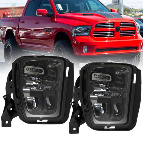 48W Auxiliary Led Fog Lamps Replacement for Dodge Ram 1500 Pickup 2013 2014 2015 2016 2017 2018