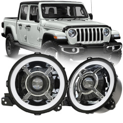 DOT SAE tərəfindən təsdiqlənmiş 2020 Jeep Gladiator JT Led Faralar 9