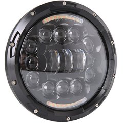 Half halo 7 '' led aftermarket lampu depan untuk Jeep Wrangler tj 1997-2006 dengan balok rendah tinggi dan drl