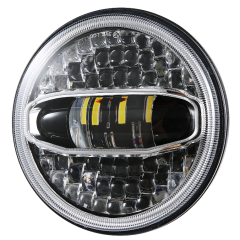 DOT E-mark 108W 7 英寸 LED 光環燈適用於 Jeep Wrangler JL 2018 2019 帶支架遠近光燈和 DRL
