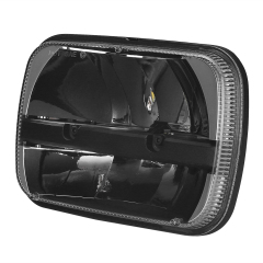 Faróis de led de 5x7 polegadas para jipe ​​wrangler yj xj faróis de caminhão led para gmc ford super dever chevrolet express