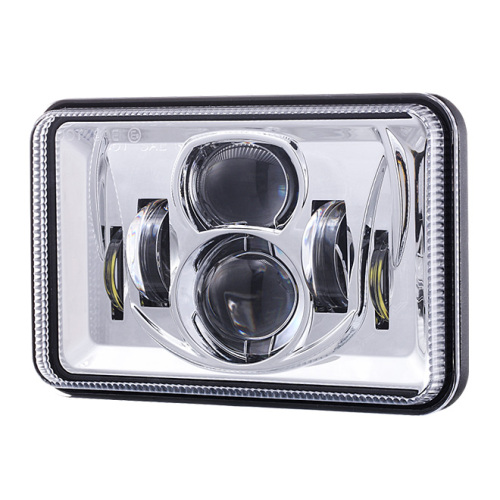 Rectangular 1986-2007 Peterbilt 379 Led Headlights Assembly DOT SAE 4x6 inch Square Led Headlights for Peterbilt 379 378 357