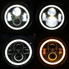 DOT SAE 2003-2009 Hummer H2 LED լուսարձակների փոխակերպում 7