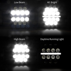 ไฟหน้าแบบ LED ขนาด 5.75 นิ้วสำหรับ Harley Davidson Sportsters Dyna FXSTS FXDWG 5 3/4