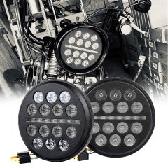 مصابيح أمامية LED مقاس 5.75 بوصة لسيارة Harley Davidson Sportsters Dyna FXSTS FXDWG 5 3/4