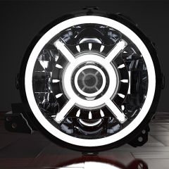 Fars LED de 9 polzades Jeep Gladiator JT 2020 DOT SAE OEM Llums Halo Led per a Jeep Gladiator JT 2020