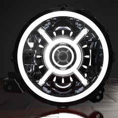 9 inch Round Headlights Led Halo Headlights for 2018 Jeep Wrangler JL Accessories