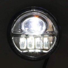 Electra Glide 4.5 Inci Led Melewati Lampu Harley Davidson Led Lampu Tambahan Sepeda Motor 4.5 Inci LED Lampu Kabut Kit