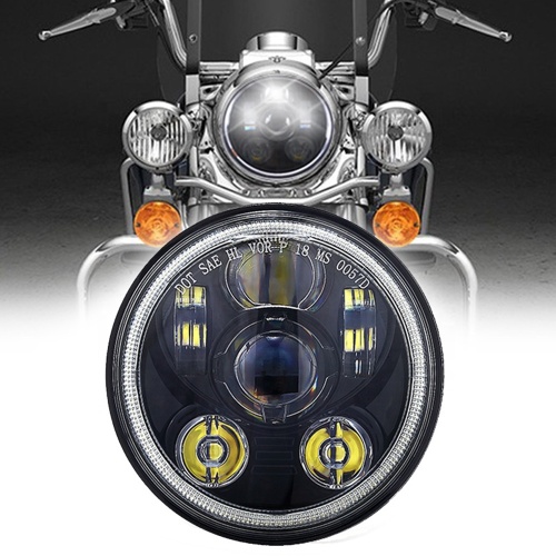 Round 5.75 Led Halo Headlights Harley Davidson Daymaker Headlight 5.75 Led Motorcycle Headlight Accessories