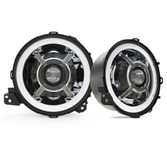 9 inch Round Headlights Led Halo Headlights for 2018 Jeep Wrangler JL Accessories